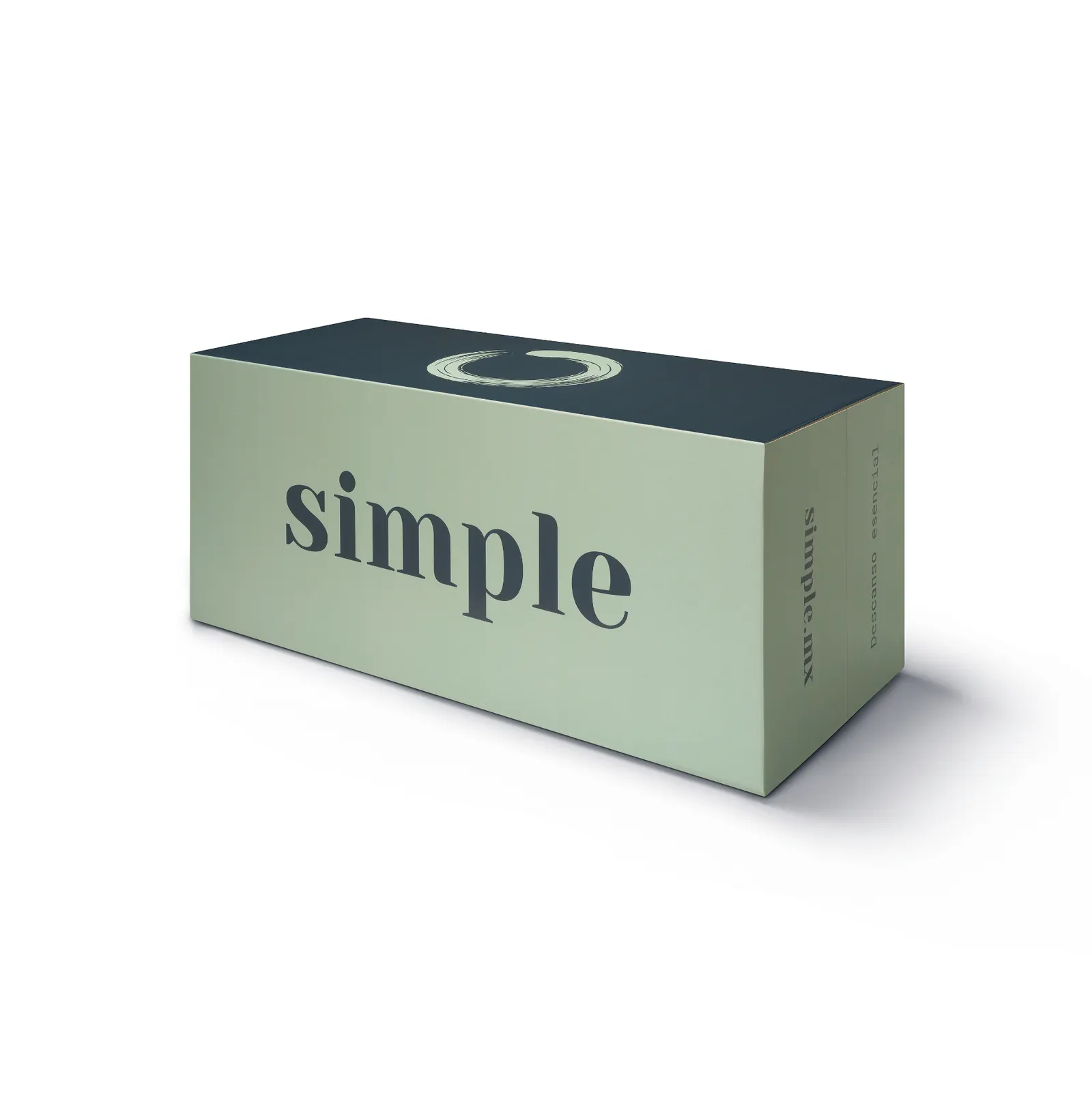 Caja verde de SIMPLE cerrada, como llega a tu puerta