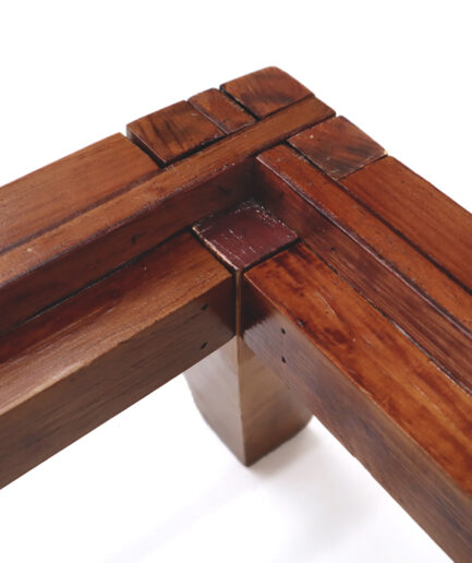 Union de madera de base de cama